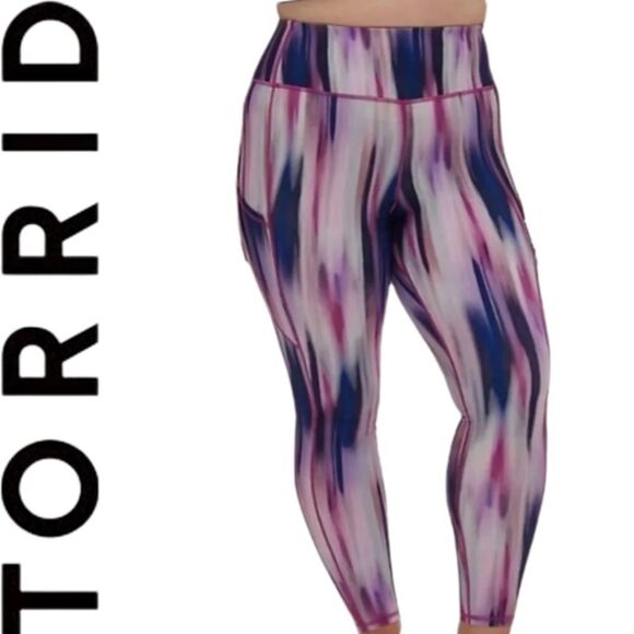 Torrid Active Purple Pastels Workout Leggings. - Picture 1 of 14